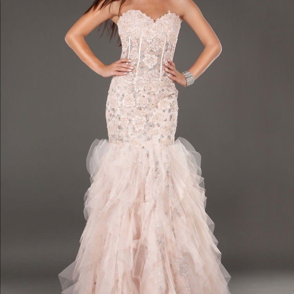 Blush Jovani size 12 dress